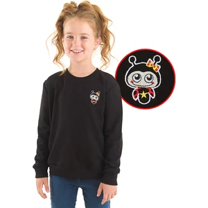 Uğurböceği Kız Çocuk Siyah Sweatshirt