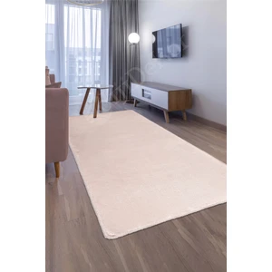 Pembe Post Dokuma Halı Peluş Yumuşacık Kaymaz Antibakteriyel Çocuk Mutfak Salon Halısı