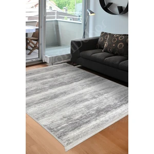 Diji Dekor KY7056 Gri Saçaklı Dijital Halı Kaymaz Yıkanabilir Oda Mutfak Koridor Salon Halısı
