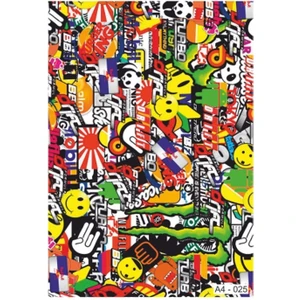 A4 Sticker 025 Tek Paket Çoklu Sticker