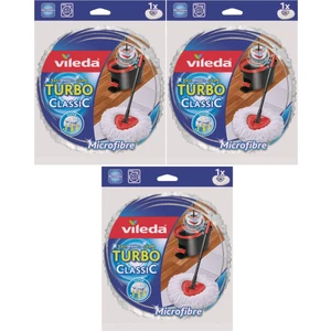 Turbo Yedek Mop Paspas Ucu (%100 Mikrofiber) (3'lü Set)