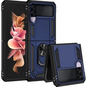 Samsung Galaxy Z Flip 4  Metal Halka Zırh Düşmeye Karşı Koruma Cep Telefonu Kılıfı Kapağı (Yurt Dışından)