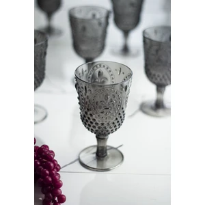 EW's Kitchenware Akrilik Füme Ayaklı Bardak & Su Meşrubat Kadeh Kahve Yanı Bardağı 450 ml ( Cam Değildir )
