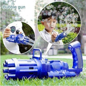 Pilli Köpüklü Oyuncak Köpük Makinesi Tabancası Bubble Machine +Baloncuk Likitli