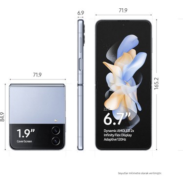 Samsung Galaxy Z Flip4 128 GB 8 GB Ram (Samsung Türkiye Fiyatı