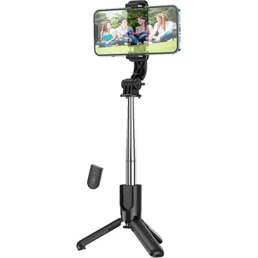 Hoco K17 Bluetooth Uzaktan Kontrol Selfie Çubuğu Tripod Mini Canlı Yayın