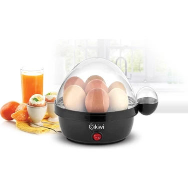 Kiwi KEB-4308 7 Yumurta Kapasiteli Yumurta Pişirici 450 W Güç Sesli Uyarı ile Pratik