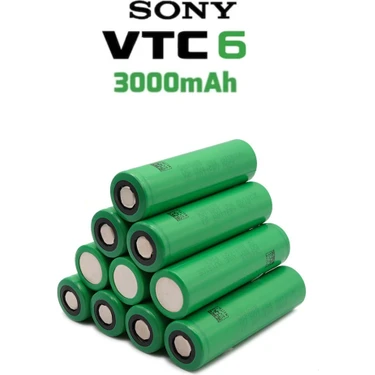 Sony Vtc6 18650 3.7V 3000 Mah Li-Ion Şarjlı Pil