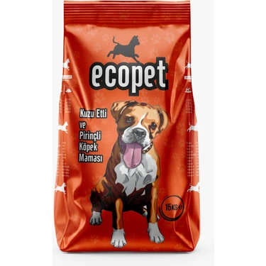 Ecopet  Kuzu Etli ve Pirinçli Yetişkin Köpek Maması 15