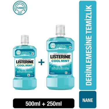 Listerine Cool Mint Ağız Bakım Suyu 500+250