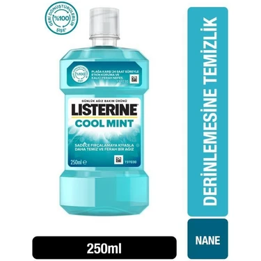 Listerine Cool Mint Ağız Gargarası 250 ml Ferahlatıcı Nane Aroması ile Gün Boyu Taze