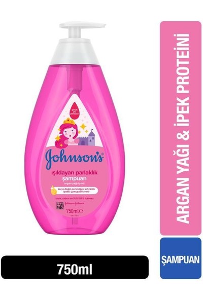 johnson's kral şakir işildayan parlaklik bebek şampuanı 750 ml