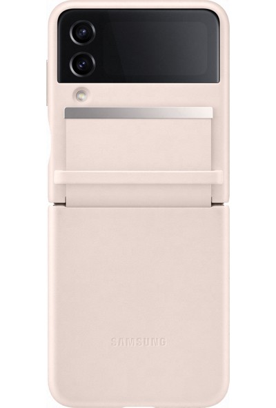 Samsung Galaxy Z Flip 4 Deri Kılıf - Turuncu - EF-VF721LPEGWW