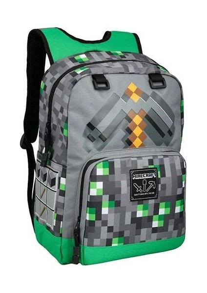Minecraft Schoolbag Ilköğretim Okulu Çocuk Schoolbag Sırt Çantası (Renk-1) (Yurt Dışından)