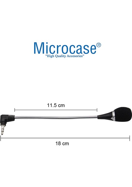 3.5 mm 3 Boğum Mini Esnek Telefon Notebook Laptop Mikrofon - AL2659