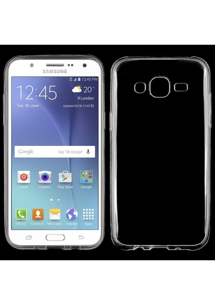 Samsung J7 Kılıf Şeffaf Silikon Kamera Korumalı 0,30 mm