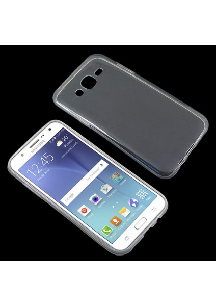 Samsung J7 Kılıf Şeffaf Silikon Kamera Korumalı 0,30 mm