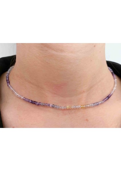 Florit Kolye 2*3 mm Faset Kesim