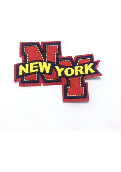 Yapıştırma Newyork Yazılı Patch