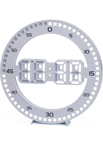 3D LED Dijital Uzay Tasarım Modern Duvar ve Masa Saati