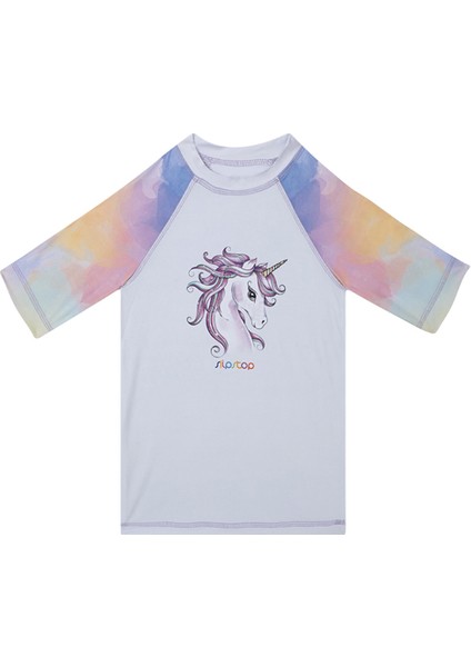 Baskılı Çok Renkli Kadın T-Shirt