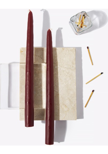 2li Bordo Şamdan Mumu