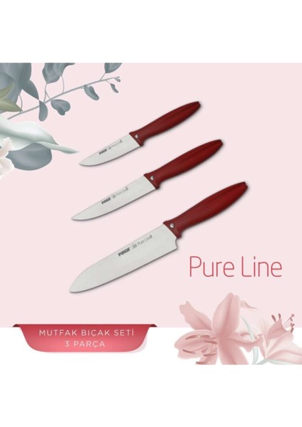 Pure Line 3 Lü Şef Bıçak Seti 48010