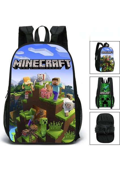 Oyun Çizgi Film Öğrencisi Çift Taraflı Okul Çantası (Yurt Dışından)