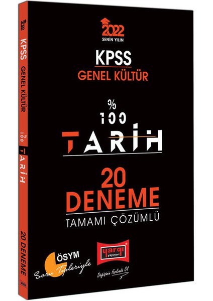 KPSS 2022 Genel Kültür %100 Tarih Tamamı Çözümlü 20 Deneme
