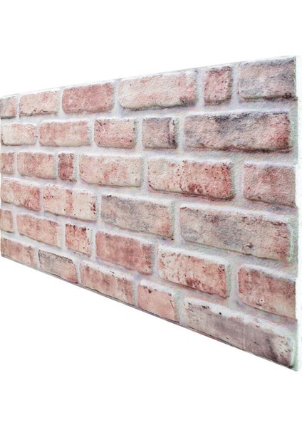 5 Adet (2,5m2) Tuğla Desenli 3 Boyutlu Renkli Strafor Köpük Duvar Kaplama Paneli (BR-554)