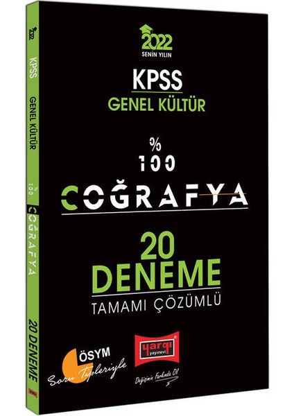 KPSS 2022 Genel Kültür %100 Coğrafya Tamamı Çözümlü 20 Deneme