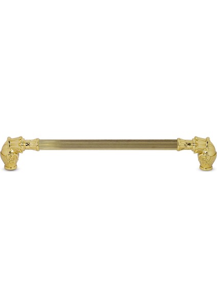 Alyans Çekmece Dolap Kapak Kulpu Kulbu 224 Mm Rustik Metal Kulp Gold