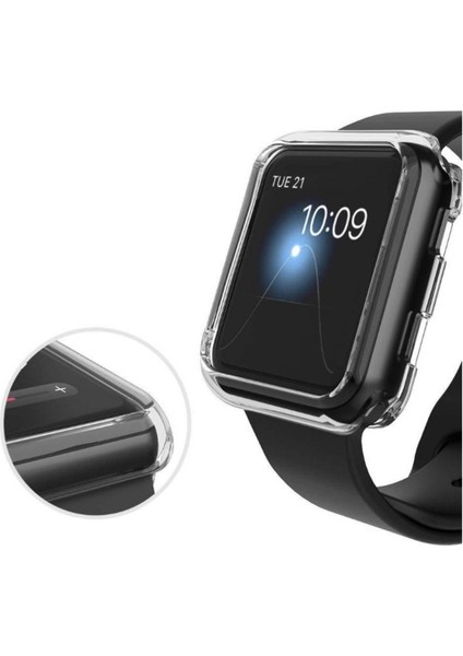 Apple Watch 44 mm Şeffaf Silikon Kasa ve Ekran Koruyucu fiyatları
