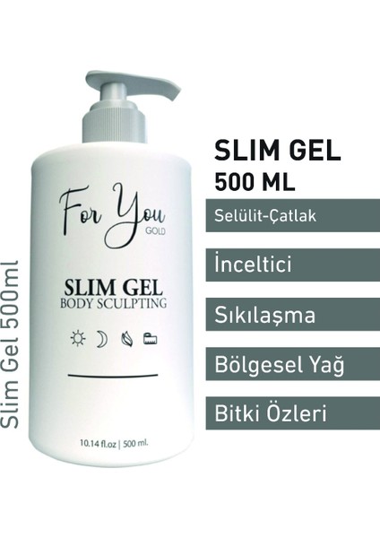 Slim Jel - İnceltici- Sıkılaştırıcı Selülit Jeli 500 ml