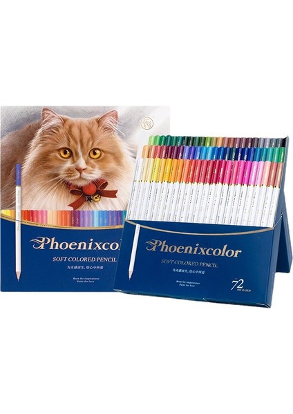 Phoenixcolor 72 Adet Profesyonel Yağlı Boya Kalem Seti - Çok Renkli (Yurt Dışından)