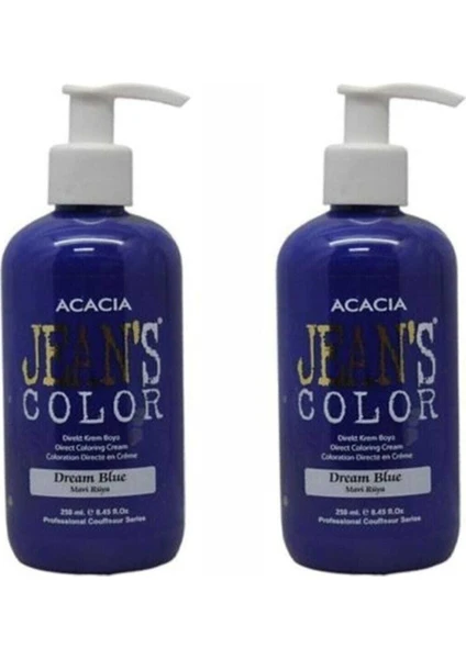 Acacia Jeans Color Jean S Color Mavi Rüya Saç Boyası 250 Ml 2 Adet