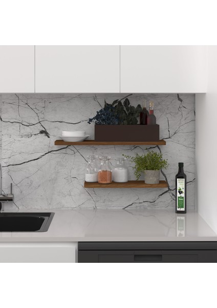 Modern Organizer Düzenleyici Dekoratif Kitaplık Banyo Mutfak Duvar Rafı