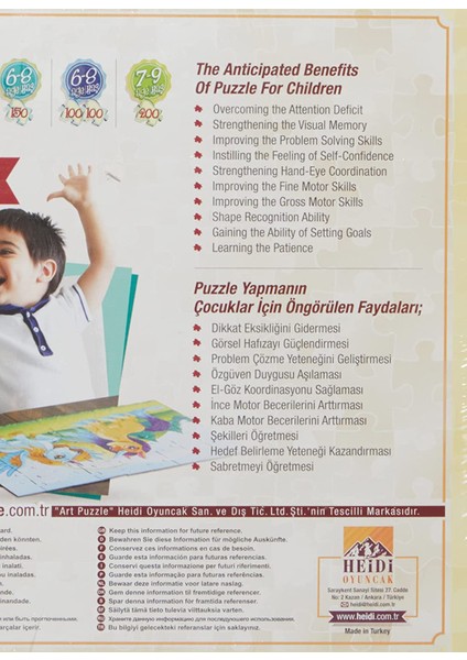 Çocuk Puzzle Kızıldereli Minikler 50 Parça Puzzle