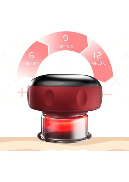 Vakumlu Elektrikli Portatif Masaj Makinesi - Kırmızı (Yurt Dışından) fiyatları