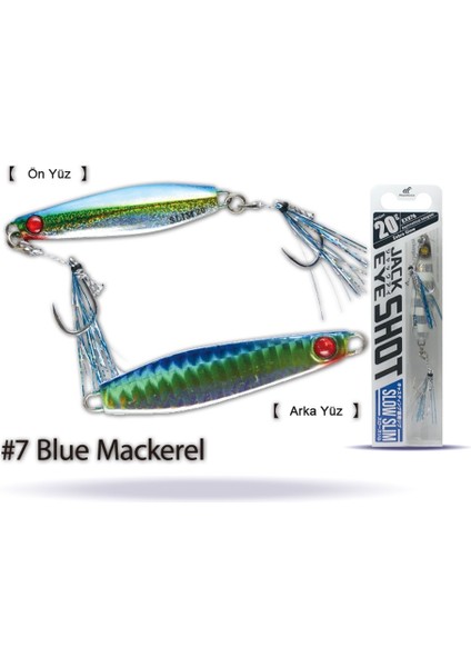 Ex 976 Jack Eye Slow Slim 20GR Light Jig Suni Yem