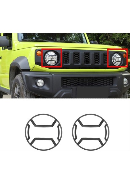 Suzuki jimny ön far koruma demiri çerçevesi 2019+
