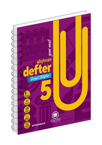 5.Sınıf Sosyal Bilgiler Okula Yardımcı Alıştıran Defter