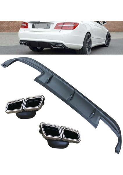 Mercedes w207 e63 arka difüzör ve egzoz ucu seti 2014 / 2016