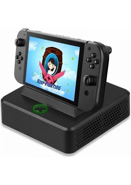 Nintendo Anahtarı Tv Için HDMI Dönüştürücü Şarj Dock Istasyonu + Soğutma Fanı Taşınabilir modelleri