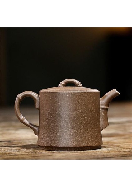 Yaratıcı Oyma Bambu Kil El Yapımı Kung Fu Su Isıtıcısı Ofis Retro Çay Potu Çin Teaware Çay Seti Hediye | Çaydanlıklar