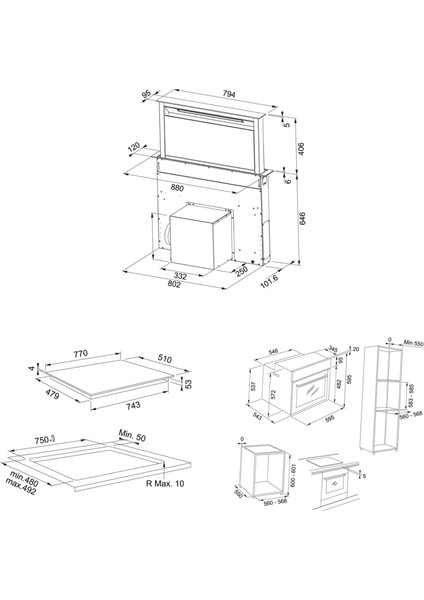 Fdw 908 Ib Xs Downdraft Davlumbaz Fmy 808 I Fp Bk Ocak Fmy 98 P Bk Fırın Black Glass Ankastre Set fiyatları