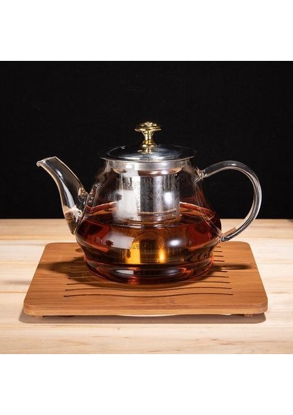 Çay Potu Isıya Dayanıklı Borosilikat Cam Çaydanlık Paslanmaz Çelik ile Demlik Süzgeci Gevşek Yaprak Çay Paketi Aracı Su Isıtıcısı Seti | Çaydanlıklar fiyatları