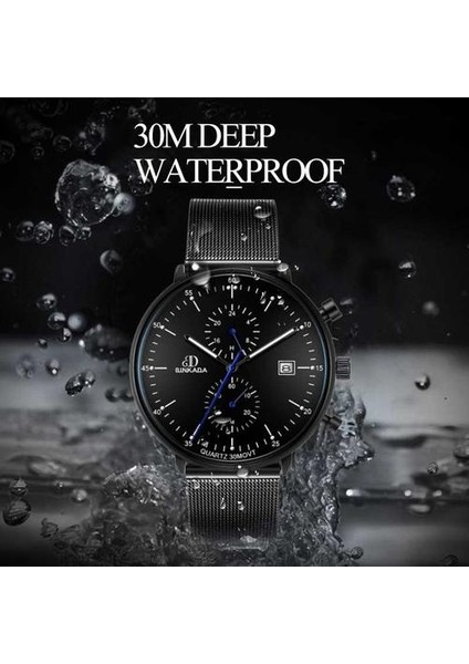 Lüks Izle Kuvars Gmt Üst Marka Safir Cam Erkekler Izle | Kuvars Saatler (Beyaz1)