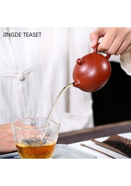 Çay Potu Mor Kil Çaydanlıklar El Yapımı Güzellik Su Isıtıcısı Teaware Dahongpao 150ML | Çaydanlıklar fırsatları
