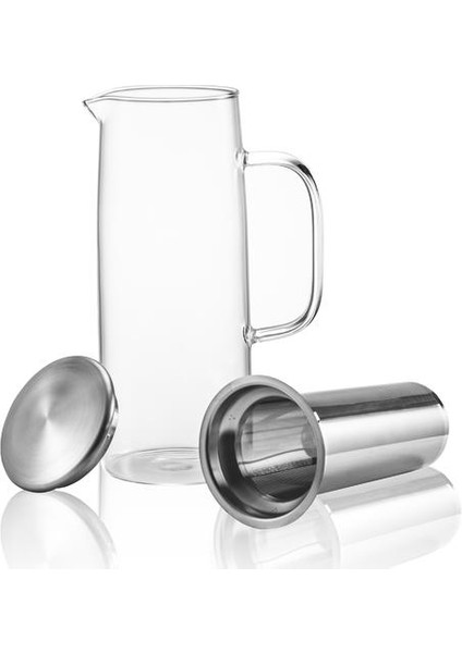 Kahve Makinesi Espresso Buzlu Çay Makinesi Musluk Demleme Cam Carafe ile Çıkarılabilir Paslanmaz Çelik Filtre(Yurt Dışından)